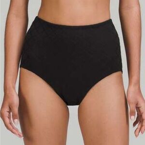 Lululemon Waterside Diamond High Waist Swim Bottoms * med coverage bum